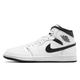 Jordan Men's 1 Mid White/Black-White-Black (DQ8426 132), White/Black-white-black, 10 UK