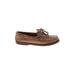 Sperry Top Sider Flats Brown Print Shoes - Women's Size 6 1/2 - Round Toe