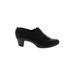 Munro American Ankle Boots: Slip On Chunky Heel Casual Black Print Shoes - Women's Size 8 - Round Toe