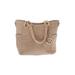 Mia K. Farrow Collection Satchel: Tan Print Bags