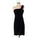 En Focus Studio Casual Dress - Sheath Open Neckline Sleeveless: Black Print Dresses - Women's Size 4