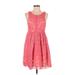 Free People Casual Dress: Pink Floral Motif Dresses - Women's Size 4