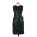 Echo Casual Dress - Sheath Crew Neck Sleeveless: Black Solid Dresses - Women's Size 10