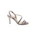 Pelle Moda Heels: Silver Shoes - Women's Size 7 1/2 - Open Toe
