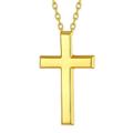 Small Cross Necklaces for Women, Gold Plated Sterling Silver Faith Pendant Dainty Chain Simple Necklaces Jewelry Gift for Women