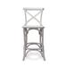 Rhy 24 Inch Counter Stool Chair, Set of 2, Crossbuck Backrests - 15"L x 16"W x 39"H