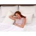 Queen Shredded Memory Foam Pillows with Luxury Bamboo Breathable Cover - White