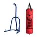 Everlast Single Station 100 Pound Punching Bag Stand and Kickboxing Bag, Red - 80