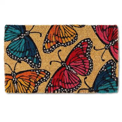 Multi Colored Butterflies Doormat