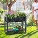 Gymax HIPS Raised Garden Bed Poly Wood Elevated Planter Box w/ Legs &