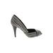 White House Black Market Heels: Black Stripes Shoes - Women's Size 8