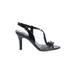 Mootsies Tootsies Heels: Black Print Shoes - Women's Size 7 - Open Toe