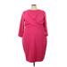 ELOQUII Casual Dress: Pink Dresses - Women's Size 24 Plus