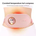 Coussin chauffant menstruel portable auto-massage ceinture chauffante pour l'estomac 4 modes