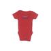 Koala Baby Short Sleeve Onesie: Red Bottoms - Size Newborn