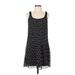 Club Monaco Casual Dress - Mini: Black Chevron/Herringbone Dresses - Women's Size 00