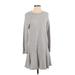 Joie Casual Dress - Sweater Dress: Gray Marled Dresses - Women's Size Small