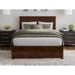 AFI Furnishings Nantucket King Solid Wood Platform Bed w/ Footboard & Twin XL Trundle in Walnut Wood in Brown | 50 H x 63.7 W x 82.76 D in | Wayfair