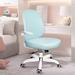 Ninecer Ergonomic Task Chairs w/ Flip Up Arms, Office Chair w/ 3D Eggshell, Blue Upholstered | 25.2 W x 18.5 D in | Wayfair NI-P300HBL