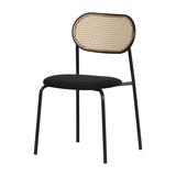 South Shore Hype Stacking Side Chair Dining Chair Wicker/Rattan in Brown | 31.5 H x 19.25 W x 18 D in | Wayfair 14456
