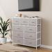 Rebrilliant Mastic 9 Drawer 38" W Dresser in Gray | 37.6 H x 38 W x 11.5 D in | Wayfair 83C70CA663DC46CD949AE28CE51CE80E