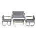 Ebern Designs Tomaz 4 - Person Outdoor Seating Group w/ Cushions in Gray | Wayfair BBF6DF46B50E4D42A6B2A295BB16225C