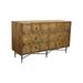 Corrigan Studio® Manivong 6-drawer Recycled Pine Chest Wood in Black/Brown/Green | 36 H x 60 W x 20 D in | Wayfair DEB91A4567534B649B3DEB2527B82E82