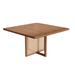 Bayou Breeze Balery Square Dining Table Wood/Wicker/Rattan in Brown/Green | 29.53 H x 47.24 W x 47.24 D in | Wayfair