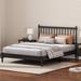 Bungalow Rose Sidonija Slat Bed Wood in Black | 44.9 H x 78.7 W x 83.9 D in | Wayfair A991E522AF614A5C8A949AE7BC64613E