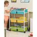 Copernicus Double Sided 9 Compartment Teaching Cart w/ Bins Metal in Green/Blue/Yellow | 36.5 H x 28 W x 15.75 D in | Wayfair BB008-6-VC