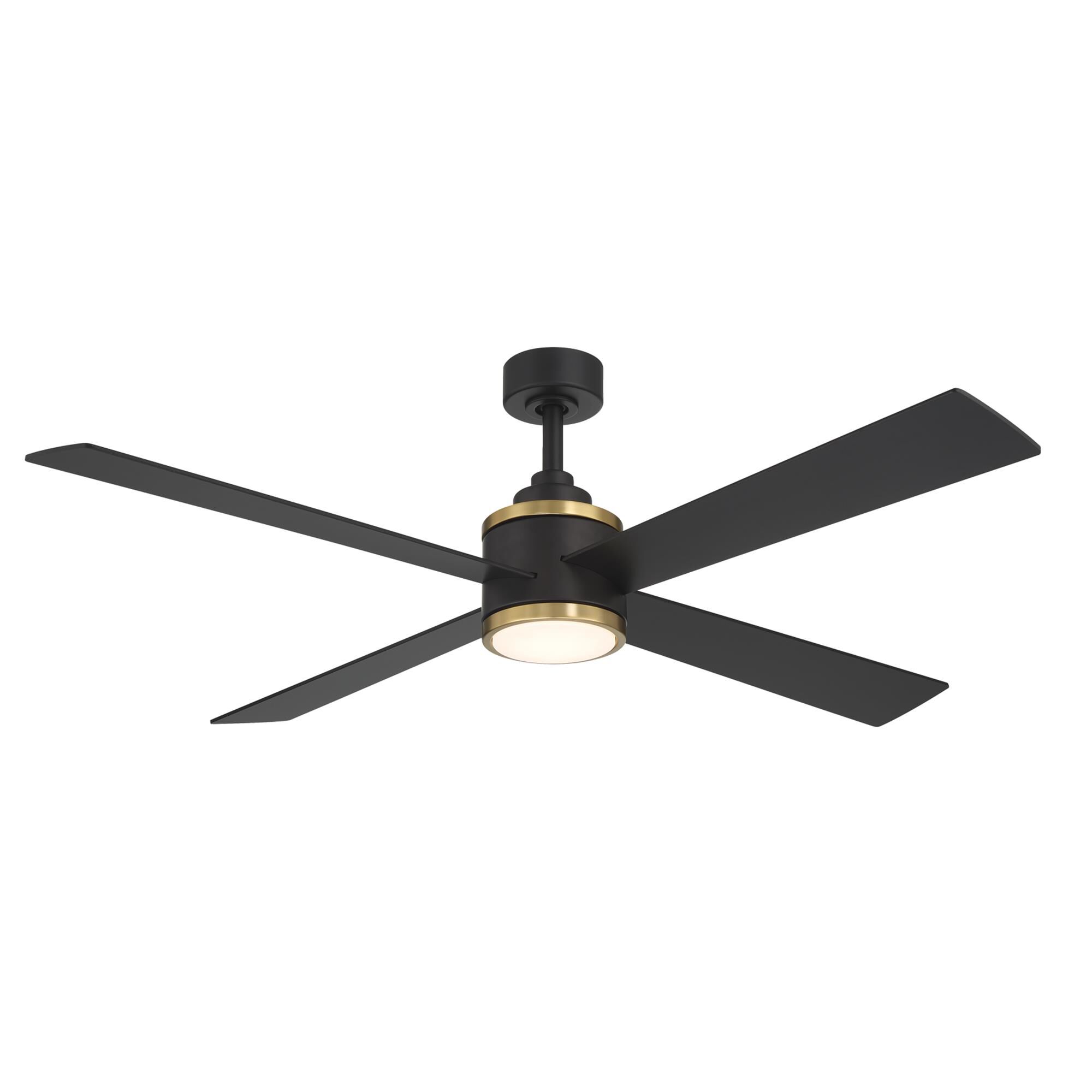 Minka Aire Falco 54 Inch Ceiling Fan with Light Kit - F796L-CL/SBR