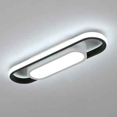 Led Deckenleuchte Modernes Design Kaltweiß 6000K Oval Deckenlampe Für Wohnzimmer Schlafzimmer