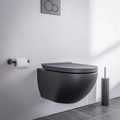 Wand-WC Bernstein E-9030 spülrandlos mit Soft-Close-Deckel Schwarz matt Image