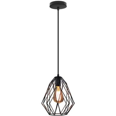 Pendelleuchte Käfig Draht Industrielle Lampenschirm Deckenlampe Metall für Schlafzimmer Bar Café