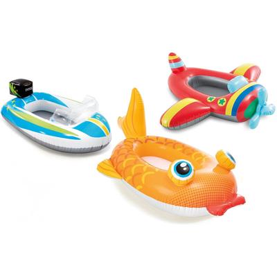 EDM - Intex Pool Cruiser aufblasbarer Babysitz - Goldfisch - Boot - Flugzeug - sortiert Image