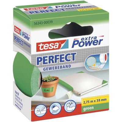 Tesa - perfect 56343-00039-03 Gewebeklebeband ® extra Power Grün (l x b) 2.75 m x 38 mm 1 St.