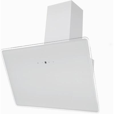 Respekta - Dunstabzugshaube 80 cm kopffreie Schräghaube Weiß a++ Umluft led Image