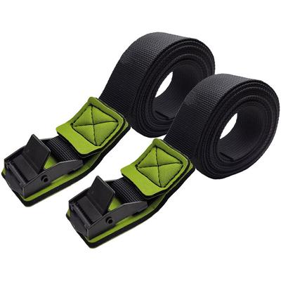 2x Spanngurte Zurrgurt mit Klemmschloss 1 tlg. 2m 270 kg 25 mm Neopren-Polsterung zur Image