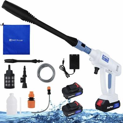 Dayplus - Hochdruckreiniger Mobiler Druckreiniger Wasser Spritzpistole Mit 2X Li-Ion Batterien Image