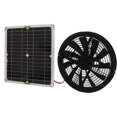 Sjlerst - Solarpanel-Lüfter 100 w Solarpanel-betriebener Lüfter 10-Zoll-Durchmesser Ventilator für