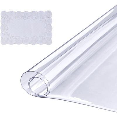 Mophorn - vevor Tischfolie Tischschutz Transparent 1,5 mm Dicke, Tischschutz-Folie pvc 613 x 922 mm