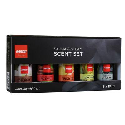 Saunaaufguss Set 5x 10 ml Duftkonzentrat für Sauna und Dampfsauna Duftset - Harvia