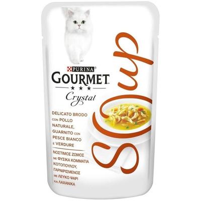 Kristallsuppe mit Huhn, weißem Fisch und Gemüse Purina 40 Gramm - Gourmet Image
