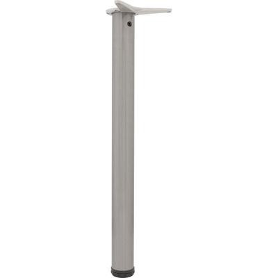 Camar Tischfuß verstellbar 470-500mm rund ø 60mm, Metall Tischbein höhenverstellbar, Stahl Image