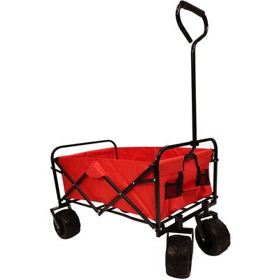 Hattoro - Bollerwagen Gartenwagen Handwagen Transportwagen Faltbar Klappbar Rot Image
