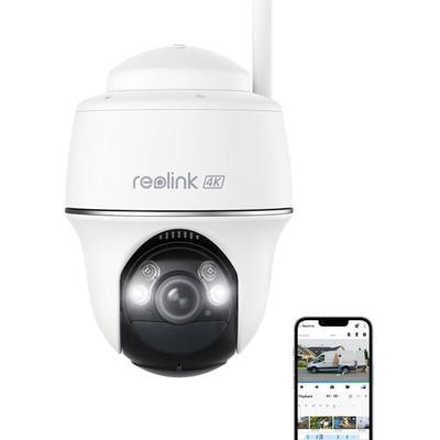 8MP Akku 2,4/5 GHz wlan Überwachungskamera Aussen, Personen-/Fahrzeugerkennung, 355° Pan & 140° Image