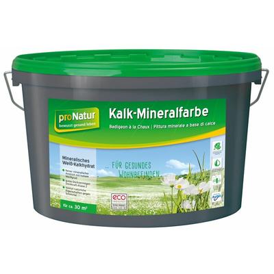 Pronatur Kalk-Mineralfarbe 5 L weiß Wandfarbe