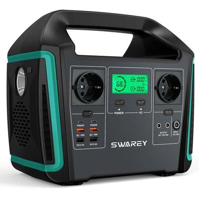 Tragbare Stromzeuger Swarey 1000W 725.76Wh Stromgenerator Solargenerator Tragbarer Powerstation