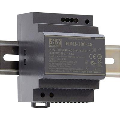 HDR-100-24N Hutschienen-Netzteil (DIN-Rail) 24 v/dc 4.2 a 100.8 w Anzahl Ausgänge:1 x In - Mean Well