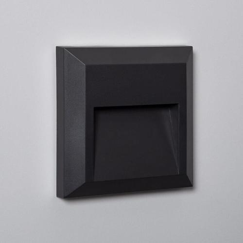 LED-Wandleuchte Außen Oberfläche Eckig Schwarz Byron 2700K Warmweiß